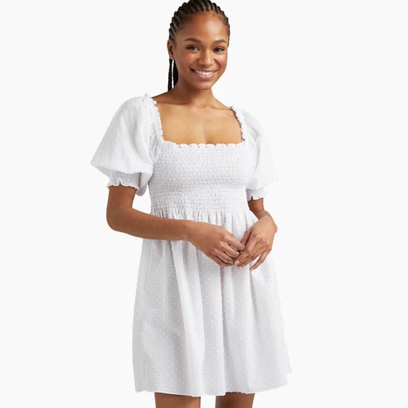 Hill House Dresses & Skirts - White Hill House The Athena Nap Dress in Swiss Dot